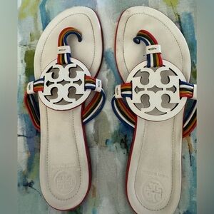 💚💙❤️TORY BURCH PRIMARY COLOR MILLER SANDALS❤️💙💚